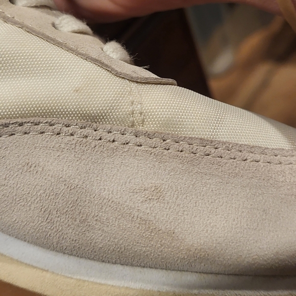 J Crew Retro Suede Leather Sneakers Trainers Green & White Size 8 - Picture 10 of 11